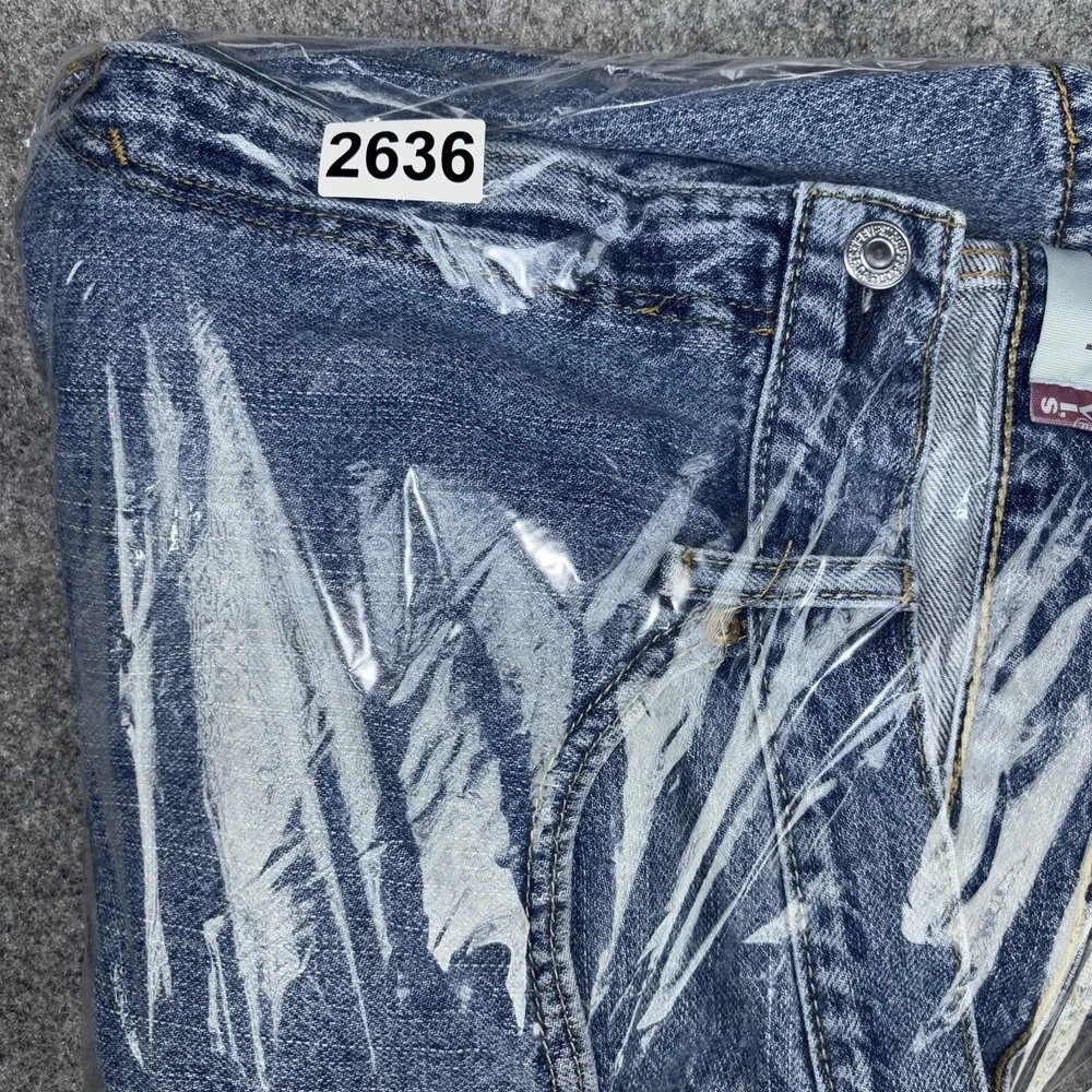 Levi's 505 Denim Shorts Mens 36 (Fits 34) Y2K Medium Wash Jorts Classic Blue EUC